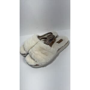 Kookaburra By Ugg W FUZZ’N‎ II Slippers Size 10 Beige/white Slipper